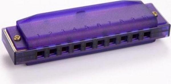 Hohner M1110P Translucent Purple Harp (Do Majör) - Image 1