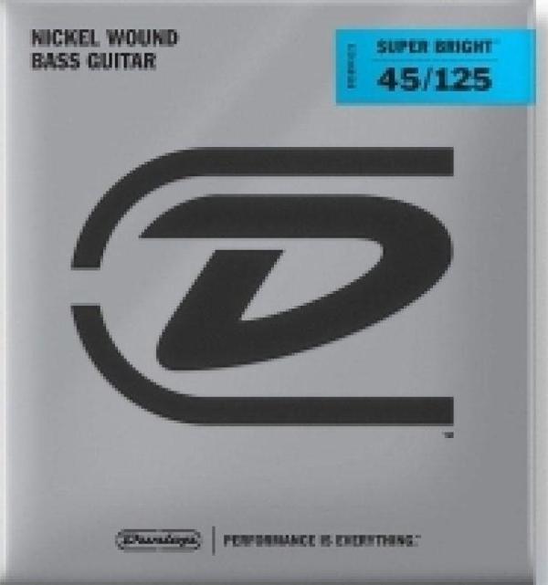 Jim Dunlop DBSBN45125 Super Bright Nickel Wound 5 Telli Bas Gitar Teli (45-125) - Image 1