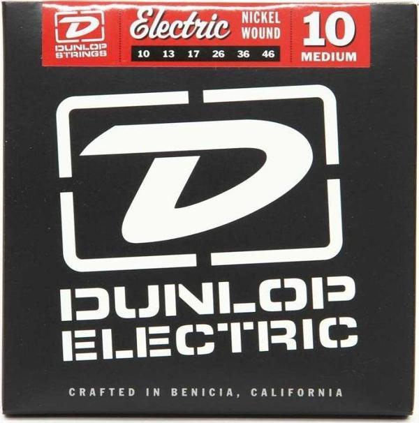 Jim Dunlop DEN1046 Nickel Wound Medium Elektro Gitar Teli (10-46) - Image 1