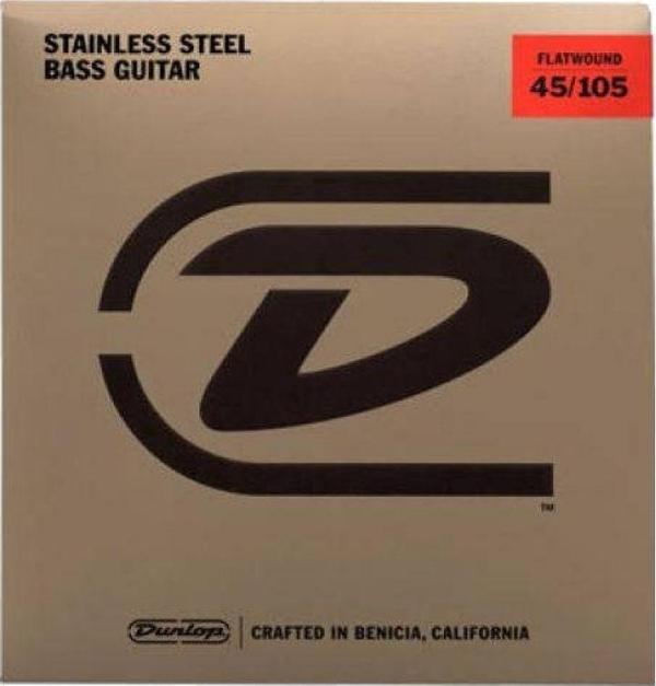 Jim Dunlop Flat Wound 4 Telli Bas Gitar Teli (45-105) - Image 1
