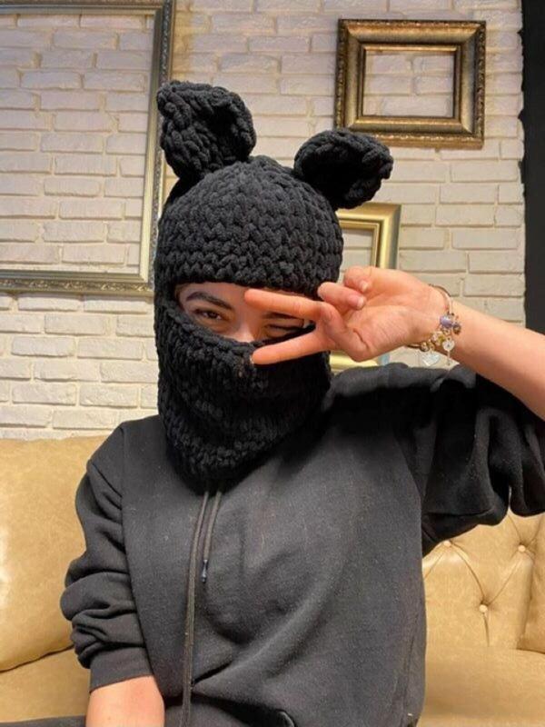 Emgcraft Balaclava / Kar Maskesi / Balaklava Kedi Kulak Bere - Image 1