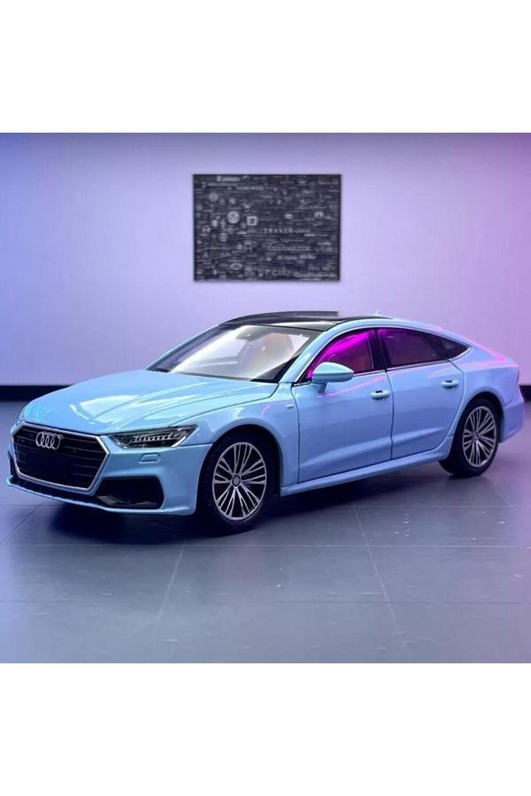 Scn Toys Audi A7 Araba 1:24 Diecast Metal Model Araba Koleksiyon Araba Sesli Işıklı 21 Cm Oyuncak Araba - Image 1