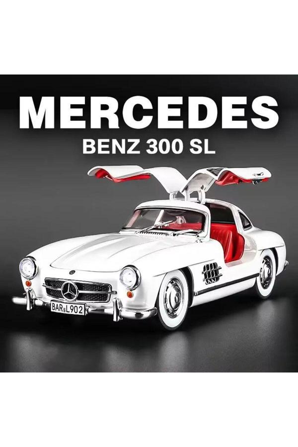 Sec Toys Mercedes Benz 300Sl Model Diecast Araba Koleksiyonluk Eski 1954 Mercedes 300 Sl Araba 1:24 Sesli - Image 1