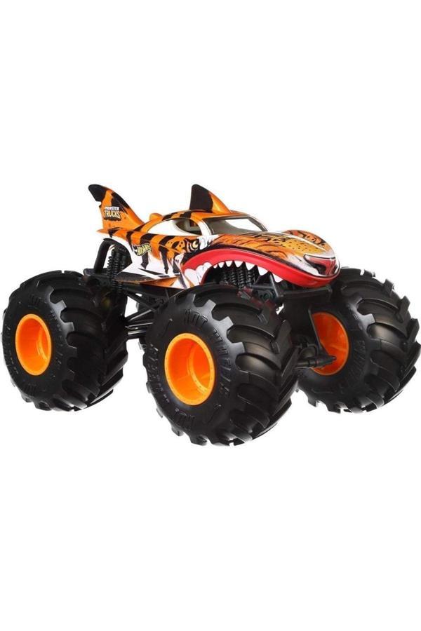 Mattel Hot Wheels Monter Trucks Tiger Shark 1:24 Fyj83 Gwl14 Lisanslı Ürün - Image 1