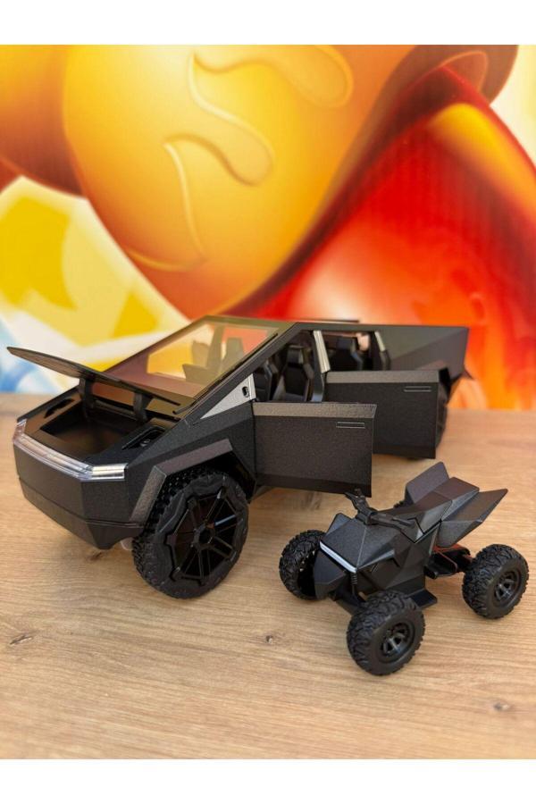Scn Toys Tesla Cybertruck Diecast 1:24 Büyük Boy Pickup Tesla Model Motorlu Diecast Araba - Image 1