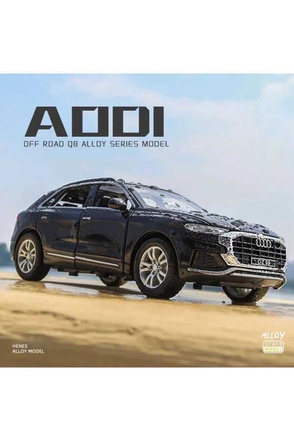 Scn Toys Audi Q8 Suv Tarzı Araba 1:24 Diecast Metal Model Araba Koleksiyon Araba Sesli Işıklı Audi Jip Araba - Image 1