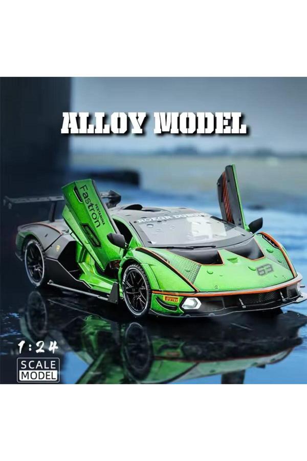 Scn Toys 1:24 Ölçek Lamborghini Essenza Scv12 Diecast Model Araba Lamborghini Oyuncak Model Araba - Image 1