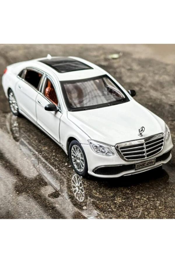 Scn Toys Mercedes-Benz Araba Mercedes E300L Araba 1:24 Diecast Metal Model Koleksiyon Araba Sesli Işıklı 21Cm - Image 1