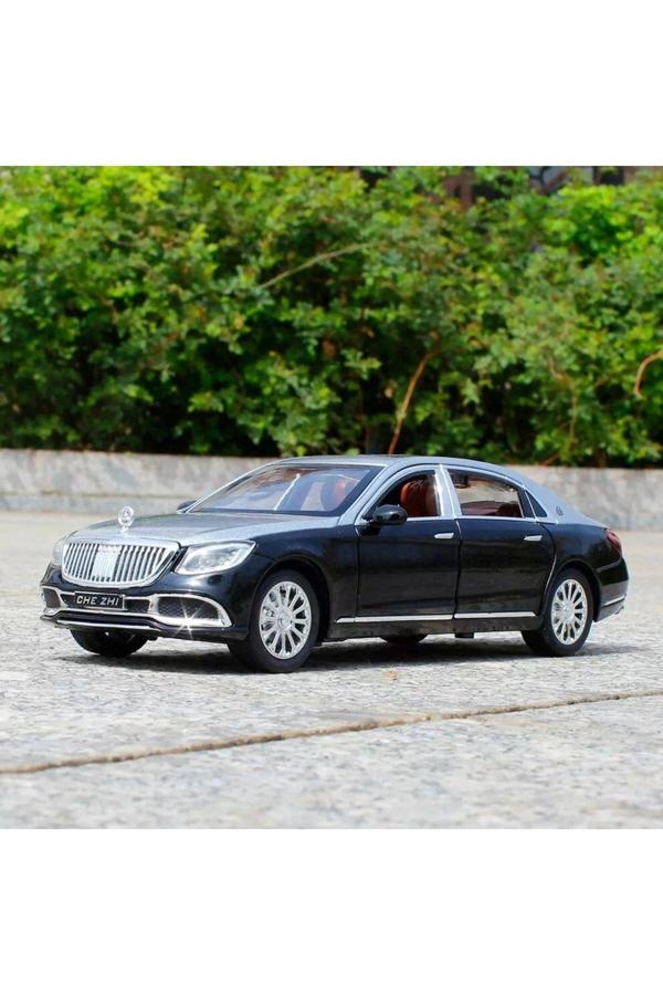 Scn Toys Mercedes Benz Maybach S600 Tarzı Araba 1:24 Diecast Metal Model Araba Koleksiyon Araba Sesli Işıklı - Image 1