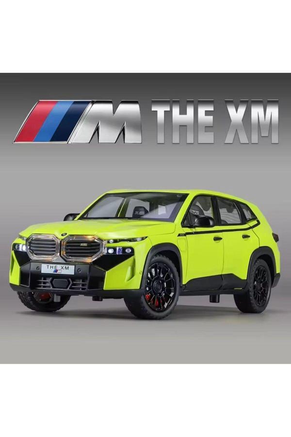 Scn Toys Bmw Xm Yeşil Diecast Model Araba 1:24 Kapılar Bagaj Kaput Açılır Pilsiz Bmw İx Araba Model - Image 1