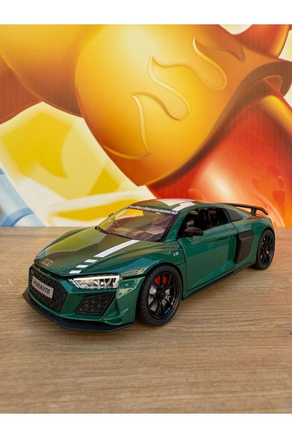 Scn Toys 1:24 Audi R8 Performance Diecast Model Araba V8 Turbo Motor Audi Spor Araba Açılan Kapılar Sesli - Image 1