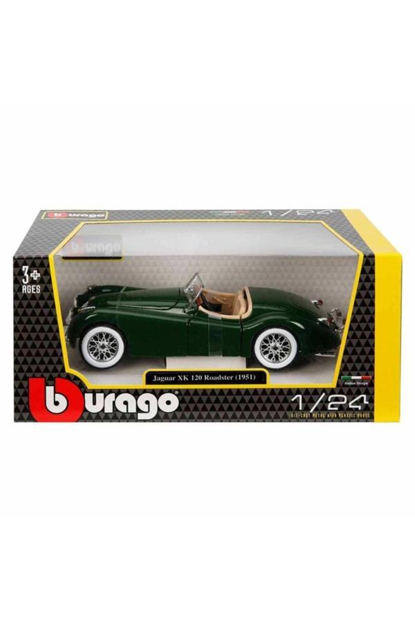 Scn Toys Burago 1:24 Jaguar Xk 120 Roadster 1951 Jaguar Xk 120 Roadster Model Araba - Image 1