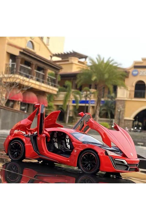 Sec Toys Lykan Hypersport Tarz Metal Koleksiyon Işıklı Far Sesli Araba 1:24 Lykan Hypersport Diecast Araba - Image 1