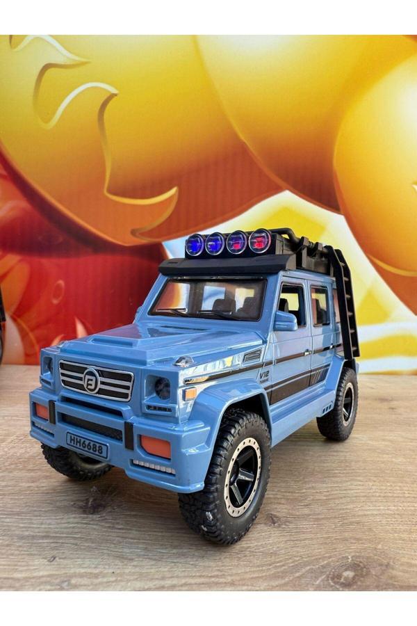 Scn Toys Mercedes G63 Müzikli Işıklı Lüks Jeep Açılan Kapılar Brabus Mercedes G63 Arazi Aracı Kırılmaz 17Cm - Image 1