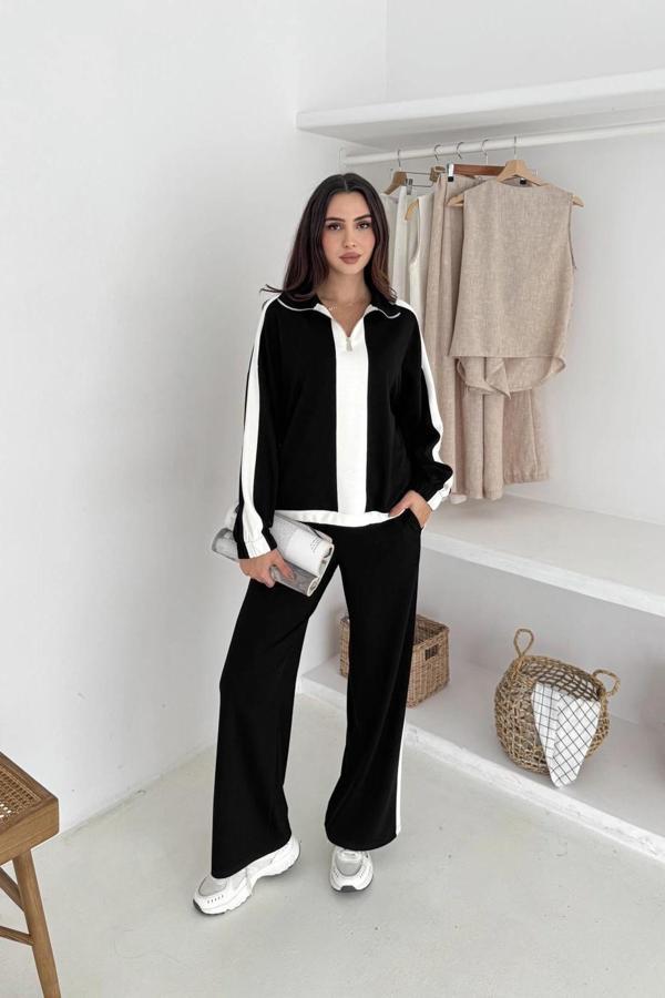 Garnili Yarım Fermuarlı Modal Takım - Image 1