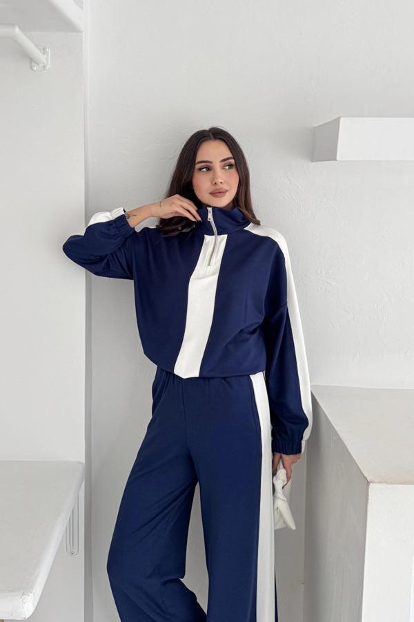 Garnili Yarım Fermuarlı Modal Takım - Image 1