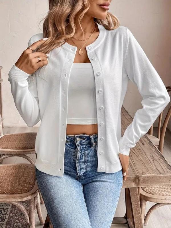 MDB Kadın Uzun Kollu önden Düğmeli Triko Ceket - Image 1