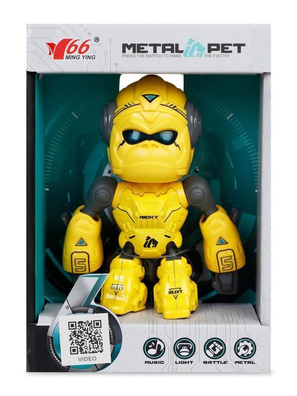 Seher Oyuncak Işıklı ve Sesli Robot Goril - Sarı Standart - Image 1