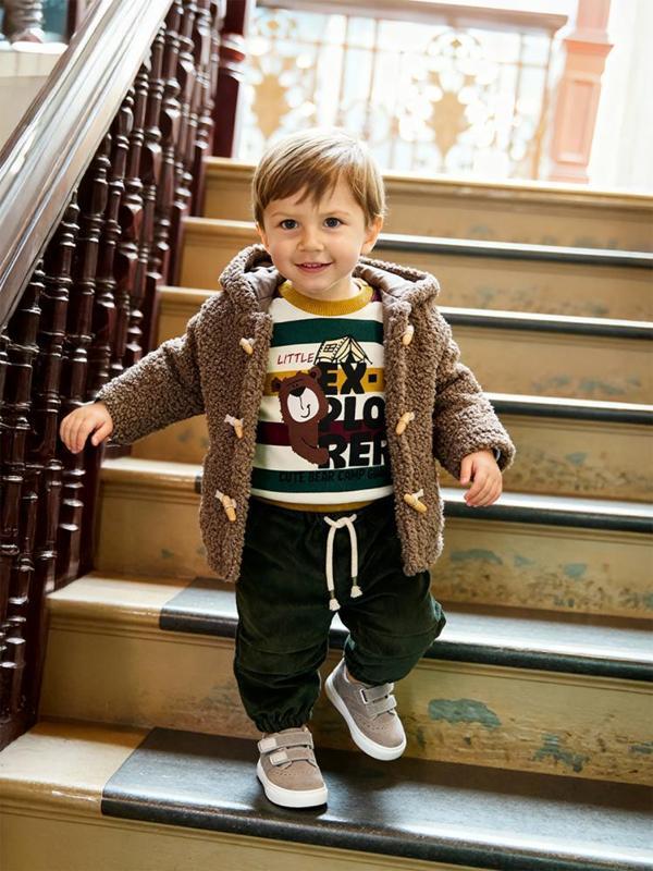 Civil Baby Çoban Düğme 6-18 Ay Mont - Kahverengi 18-24 Ay - Image 1