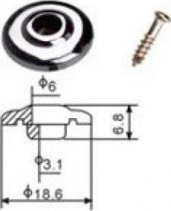 Dr. Parts SR2/CR Bass String Retainers (Krom) - Image 1