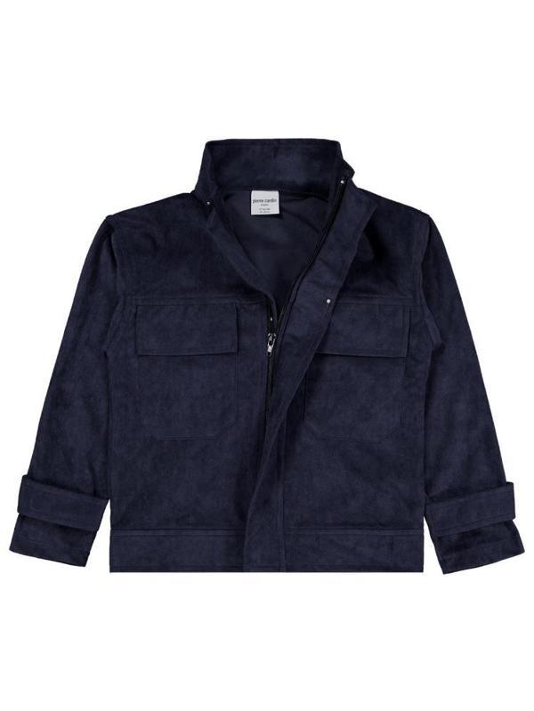 Pierre Cardin Dik Yaka 6-9 Yaş Mont - Mavi 9-10 Yaş - Image 1