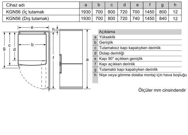 KG56NXWE0N Alttan Donduruculu Buzdolabı - Image 1
