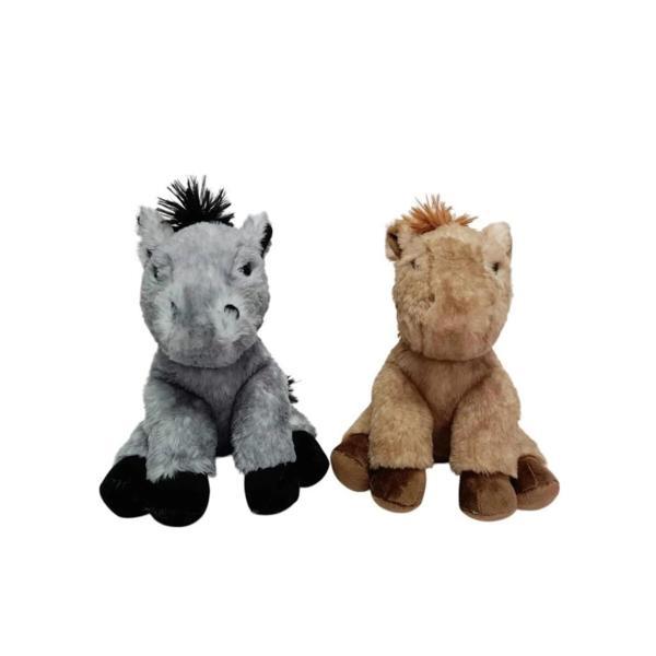 BFS  PB31558-23 Peluş Oturan At 23 cm - Image 1