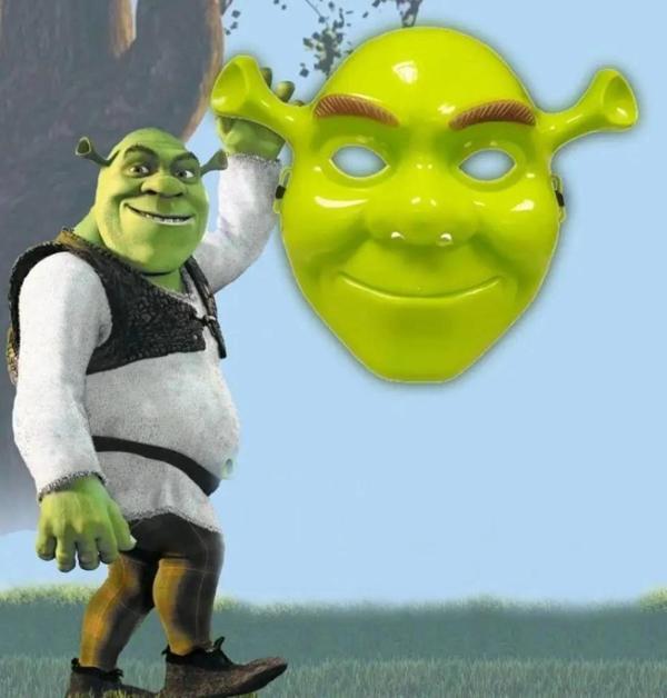 BFS   Yeşil Shrek Maskesi 21x25 cm - Image 1