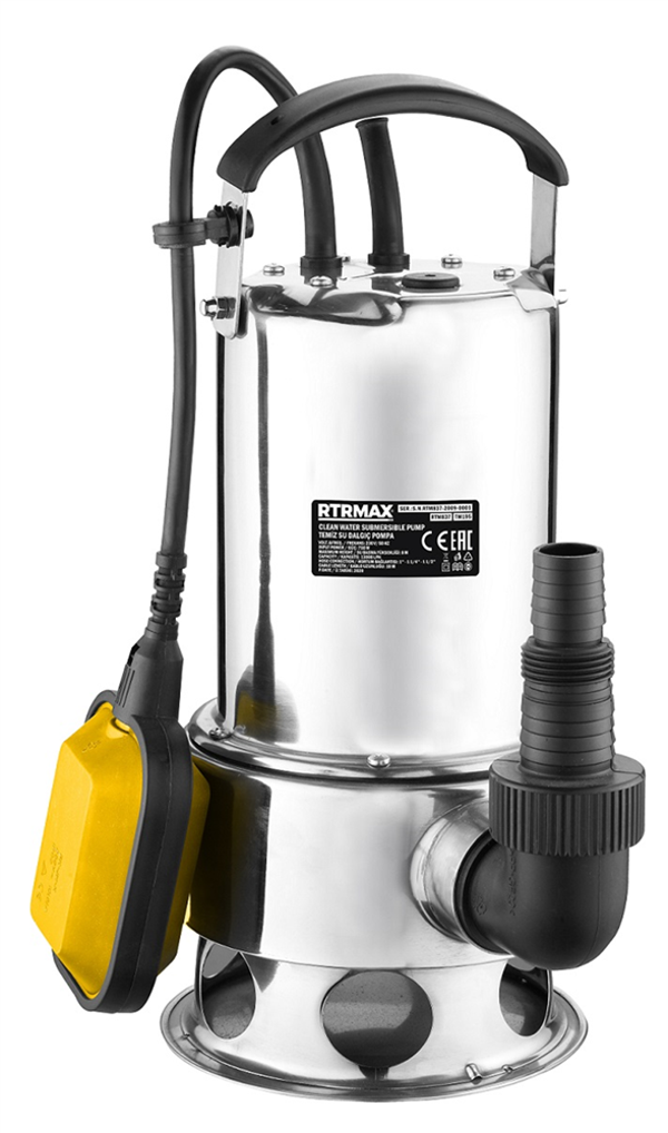RTRMAX KİRLİ SU DALGIÇ POMPA 750 W 8 MT - Image 1