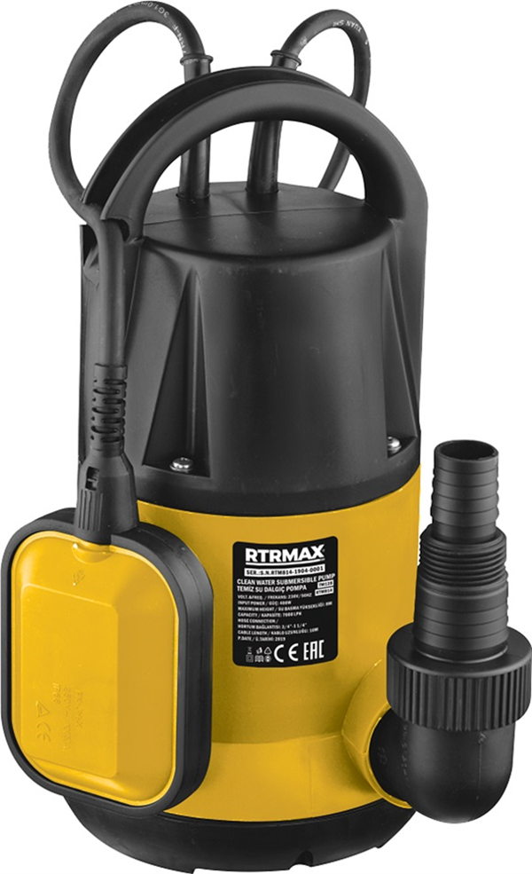RTRMAX TEMİZ SU DALGIÇ POMPA 400 W 8 MT - Image 1