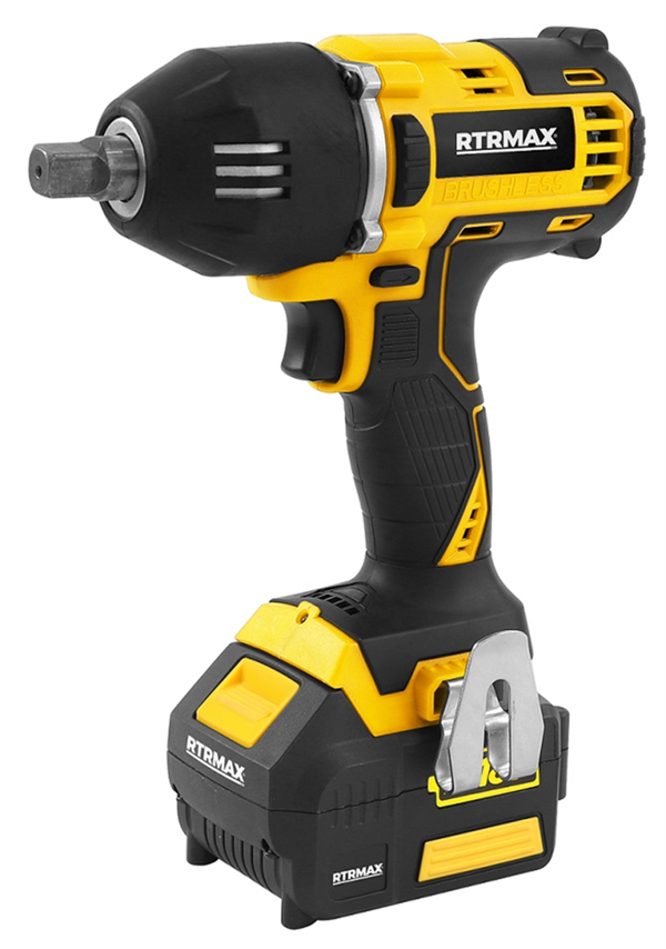 RTRMAX KÖMÜRSÜZ AKÜLÜ SOMUN SIKMA 1/2 400 NM 2*4 AH AKÜ X-LİON - Image 1