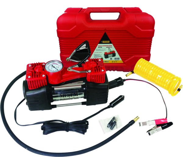 MEŞEM BÜYÜK HAVA KOMPRESÖRÜ 12 V 2 PİSTON 576 - Image 1