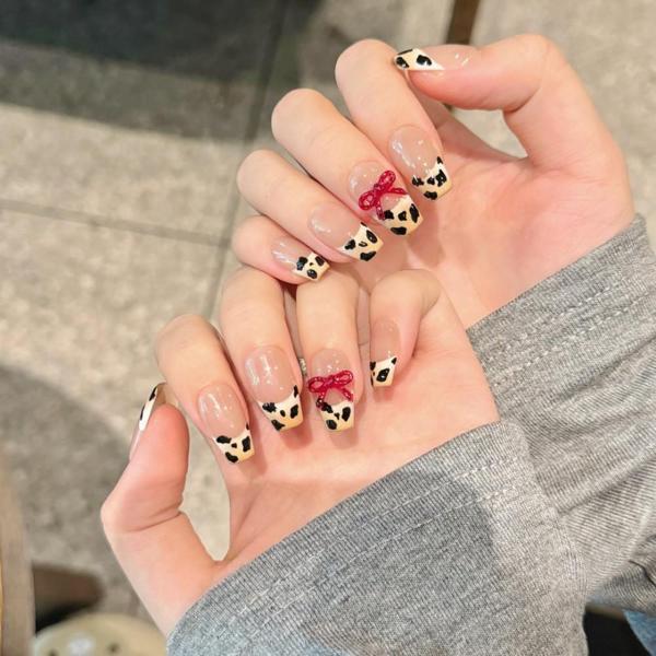 10'lu Ten Orta Balerin TT1130 Tekrar Kullanılabilir El Yapımı Protez Takma Tırnak Ten Rengi-S - Image 1