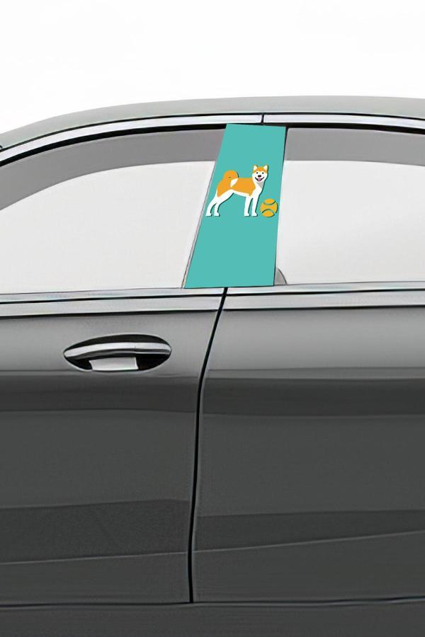 Araç Kapı Direk Kaplama Folyosu Desenli (Sağ Sol Takım) (2 Adet) - 22x50 Cm - Image 1