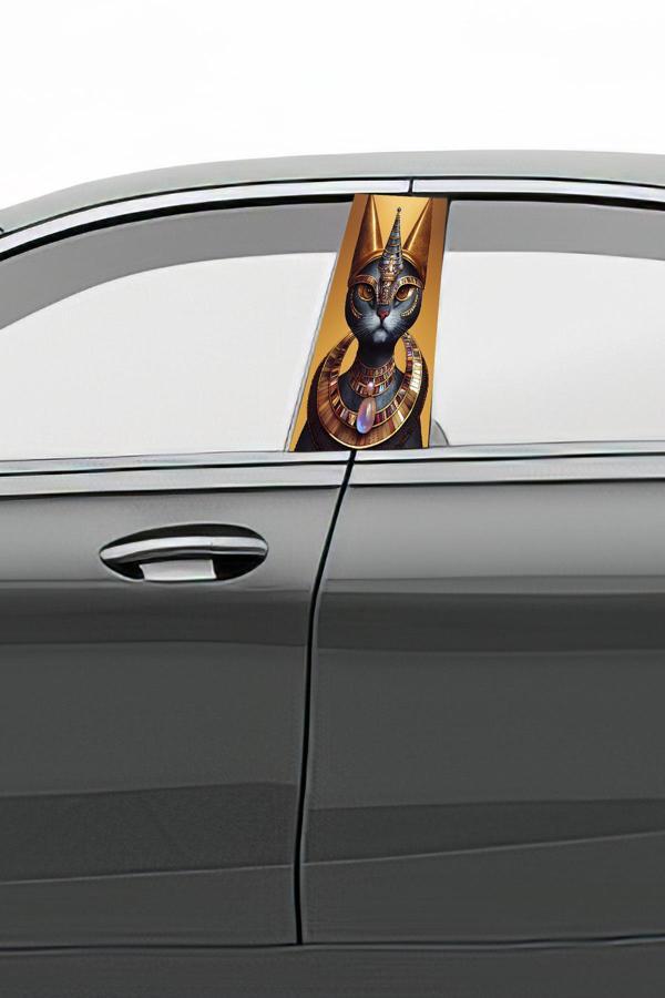 Araç Kapı Direk Kaplama Folyosu Desenli (Sağ Sol Takım) (2 Adet) - 22x50 Cm - Image 1