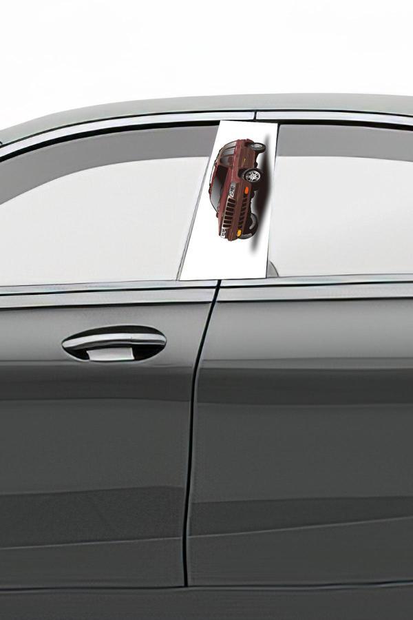 Araç Kapı Direk Kaplama Folyosu Desenli (Sağ Sol Takım) (2 Adet) - 22x50 Cm - Image 1