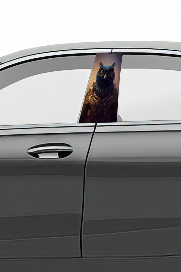 Araç Kapı Direk Kaplama Folyosu Desenli (Sağ Sol Takım) (2 Adet) - 22x50 Cm - Image 1