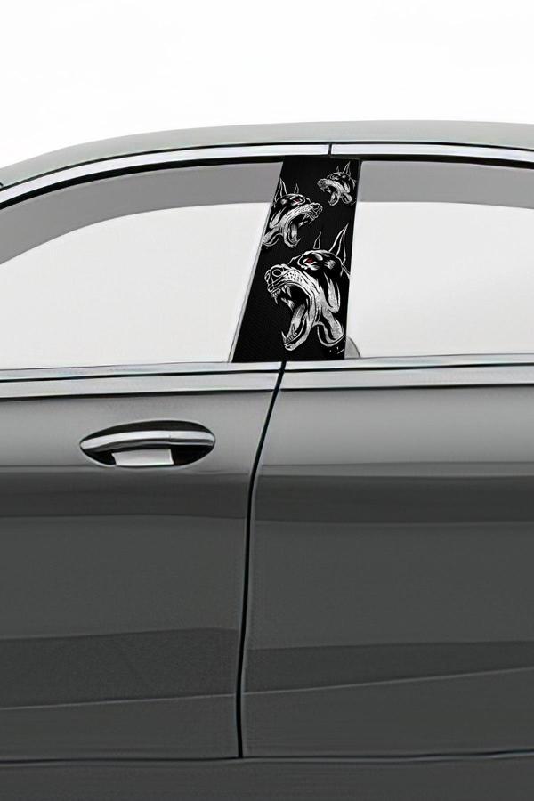 Araç Kapı Direk Kaplama Folyosu Desenli (Sağ Sol Takım) (2 Adet) - 22x50 Cm - Image 1