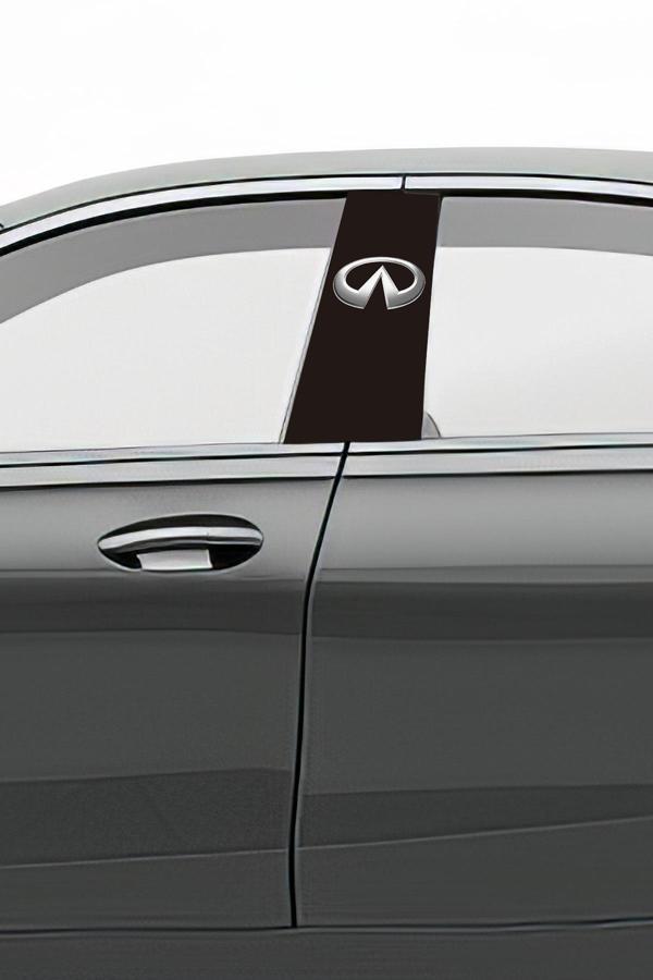 Araç Kapı Direk Kaplama Folyosu Desenli (Sağ Sol Takım) (2 Adet) - 22x50 Cm - Image 1