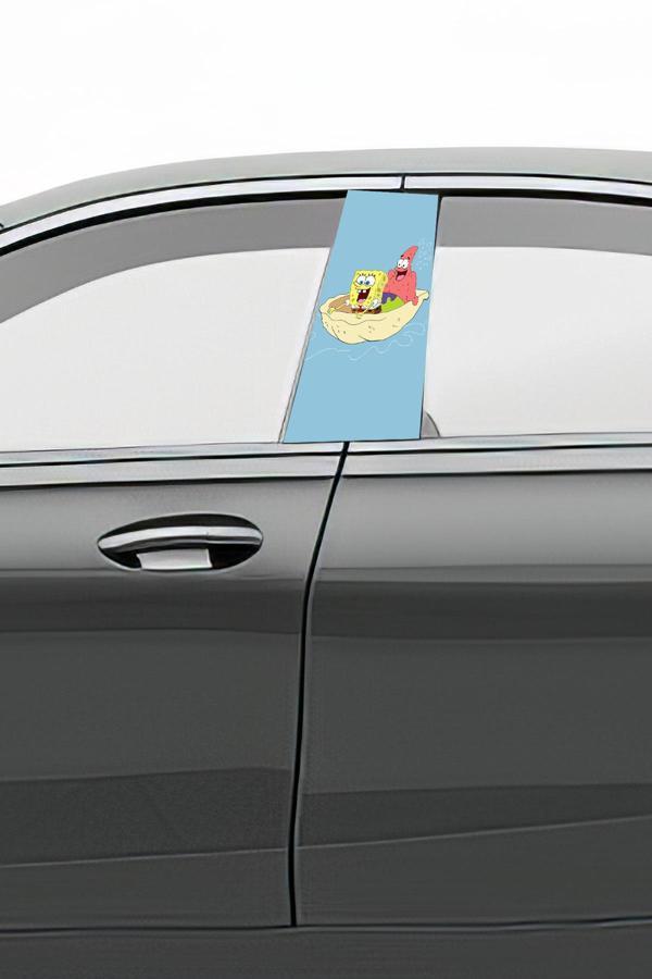 Araç Kapı Direk Kaplama Folyosu Desenli (Sağ Sol Takım) (2 Adet) - 22x50 Cm - Image 1