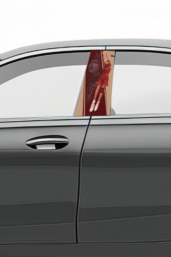 Araç Kapı Direk Kaplama Folyosu Desenli (Sağ Sol Takım) (2 Adet) - 22x50 Cm - Image 1