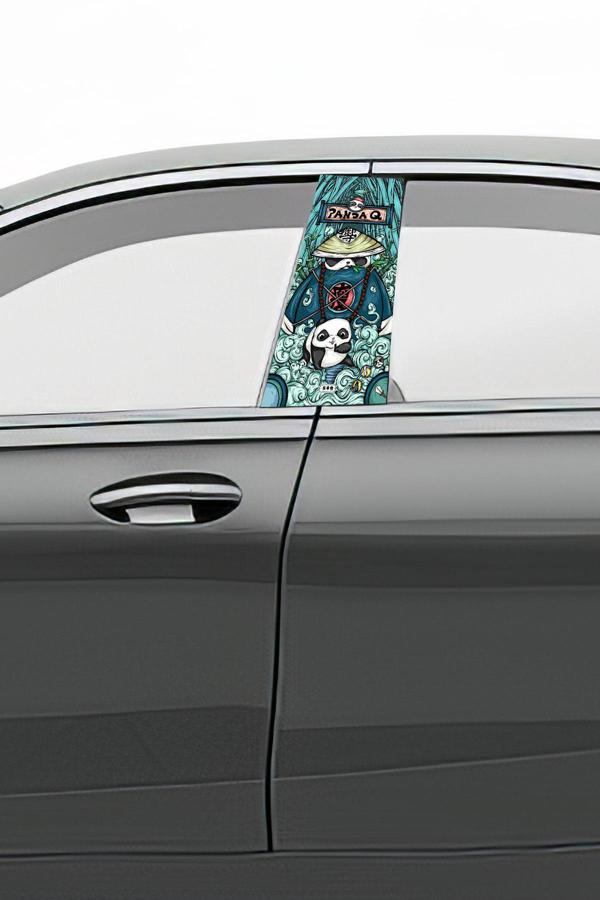 Araç Kapı Direk Kaplama Folyosu Desenli (Sağ Sol Takım) (2 Adet) - 22x50 Cm - Image 1