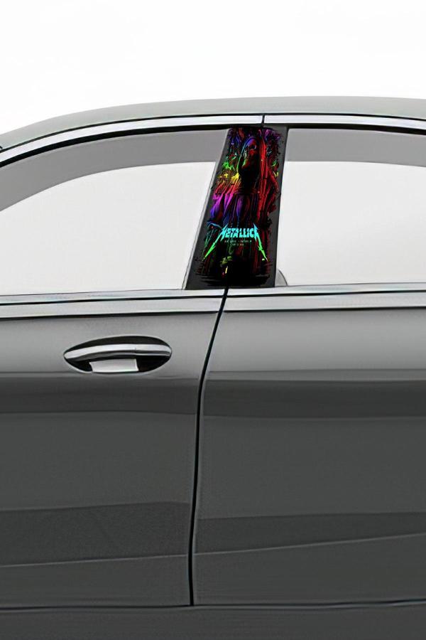 Araç Kapı Direk Kaplama Folyosu Desenli (Sağ Sol Takım) (2 Adet) - 22x50 Cm - Image 1