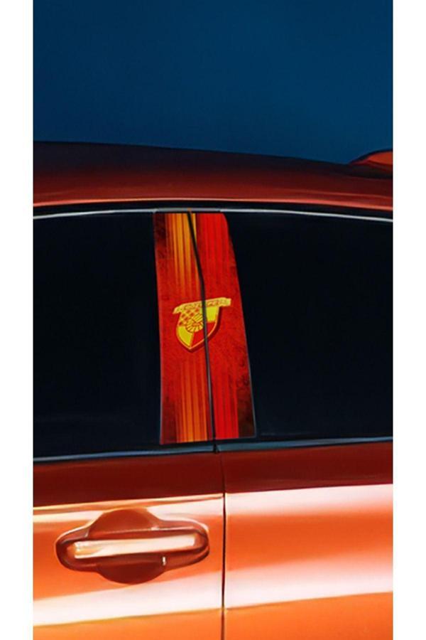 Araç Kapı Direk Kaplama Folyosu Göztepe Desenli (SAĞ SOL TAKIM) (2 ADET) - 22x50 Cm - Image 1