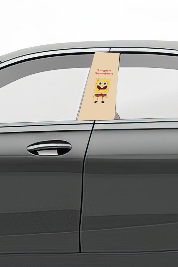 Araç Kapı Uyumlu  Direk Kaplama Folyosu Desenli (Sağ Sol Takım) (2 Adet) - 22x50 Cm - Image 1