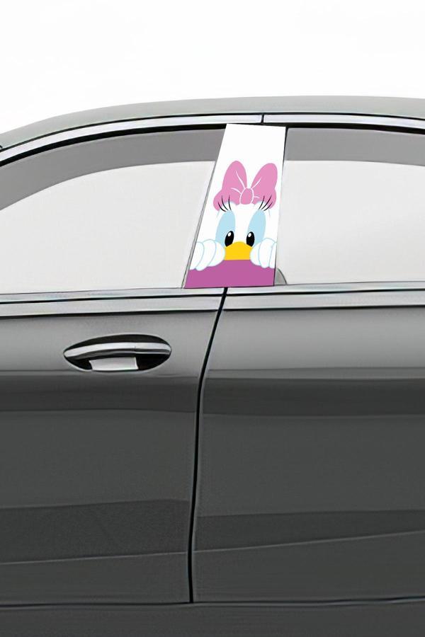 Araç Kapı Direk Kaplama Folyosu Desenli (Sağ Sol Takım) (2 Adet) - 22x50 Cm - Image 1