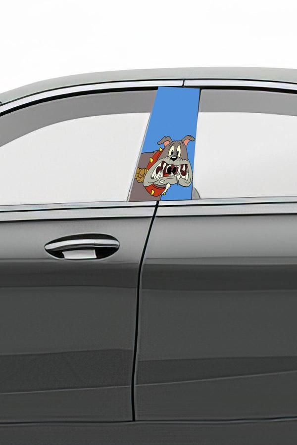 Araç Kapı Direk Kaplama Folyosu Desenli (Sağ Sol Takım) (2 Adet) - 22x50 Cm - Image 1