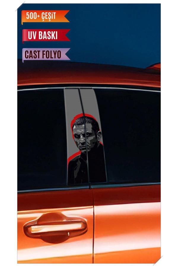 Araç Kapı Direk Kaplama Folyosu Memati Desenli (Sağ Sol Takım) (2 Adet) - 22x50 Cm - Image 1