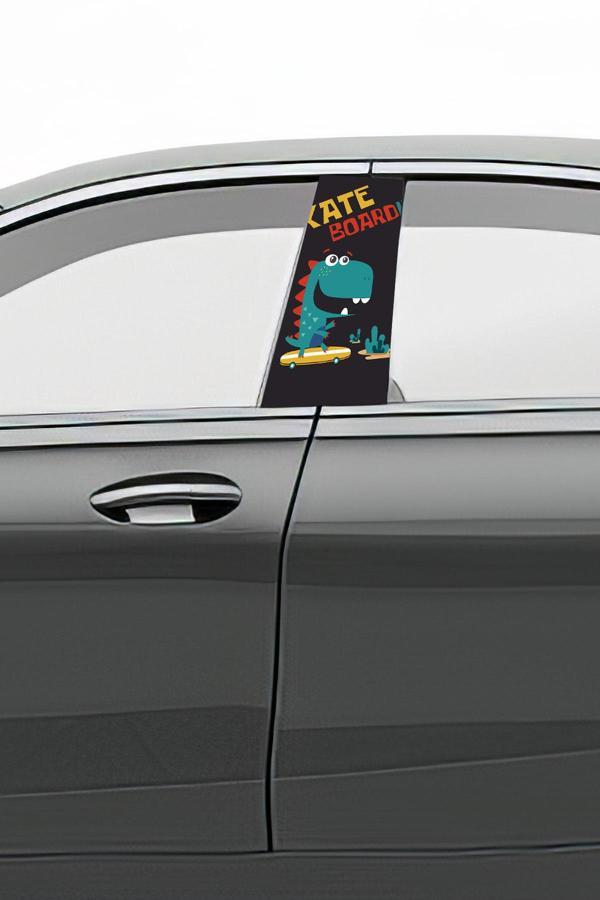 Araç Kapı Direk Kaplama Folyosu Desenli (Sağ Sol Takım) (2 Adet) - 22x50 cm - Image 1