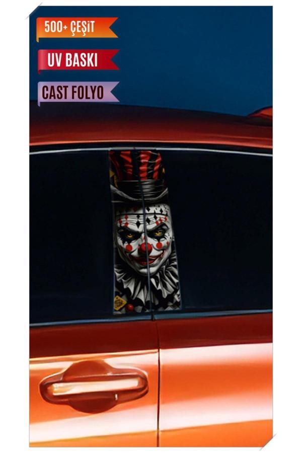 Araç Kapı Direk Kaplama Folyosu Joker Desenli (sağ Sol Takım) (2 Adet) - 22x50 Cm - Image 1